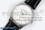 Master Ultra Thin Small Second SS APSF 1:1 Best Edition White Dial on Black Leather Strap SA896 Super Clone - Image 2