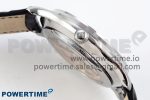Master Ultra Thin Small Second SS APSF 1:1 Best Edition White Dial on Black Leather Strap SA896 Super Clone - Image 6