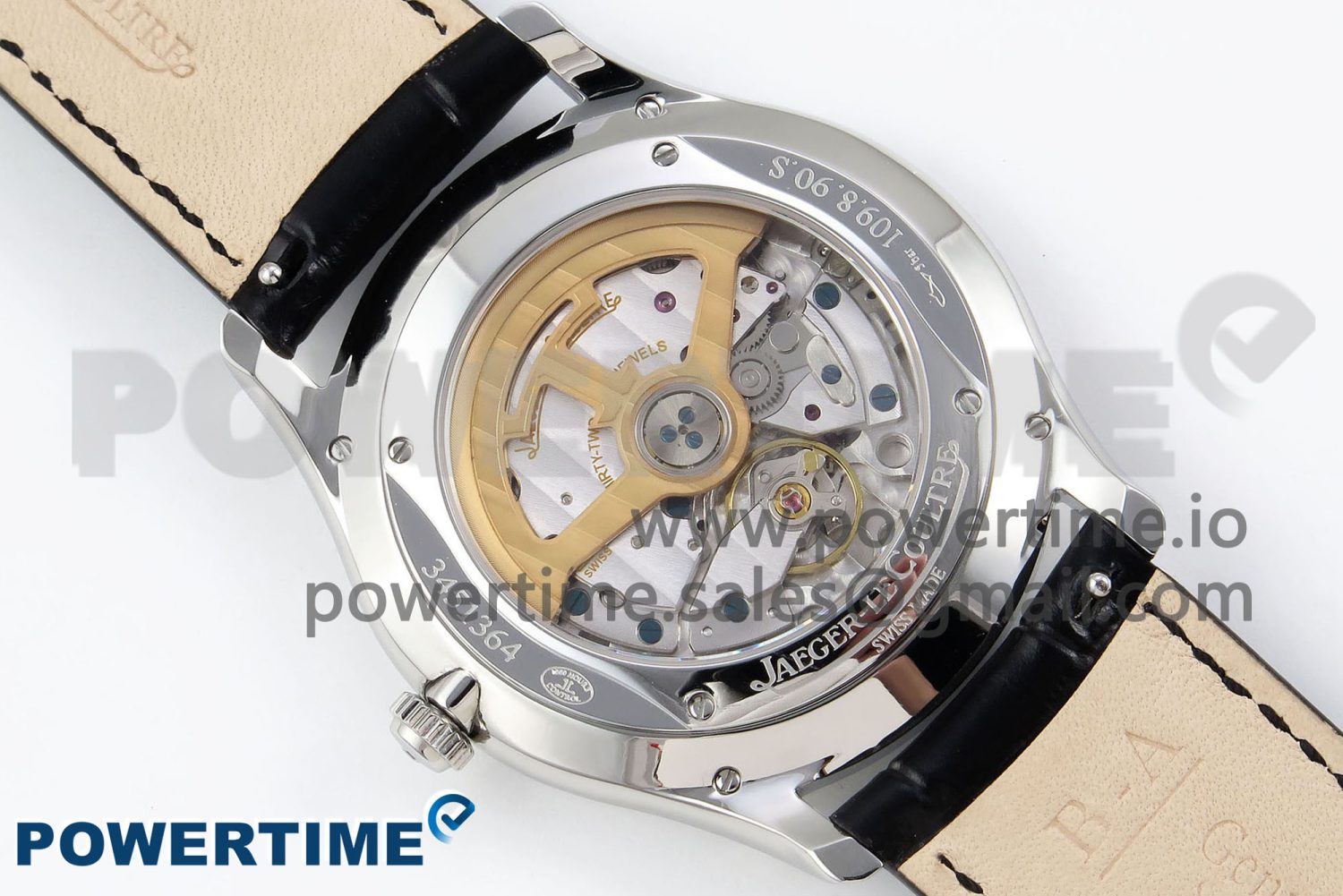 Master Ultra Thin Small Second SS APSF 1:1 Best Edition White Dial on Black Leather Strap SA896 Super Clone - Image 9