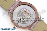 Ronde Louis Cartier 29mm RG DRF 1:1 Best Edition Sandblasted Beige Dial on Purple Leather Strap Ronda Quartz - Image 9