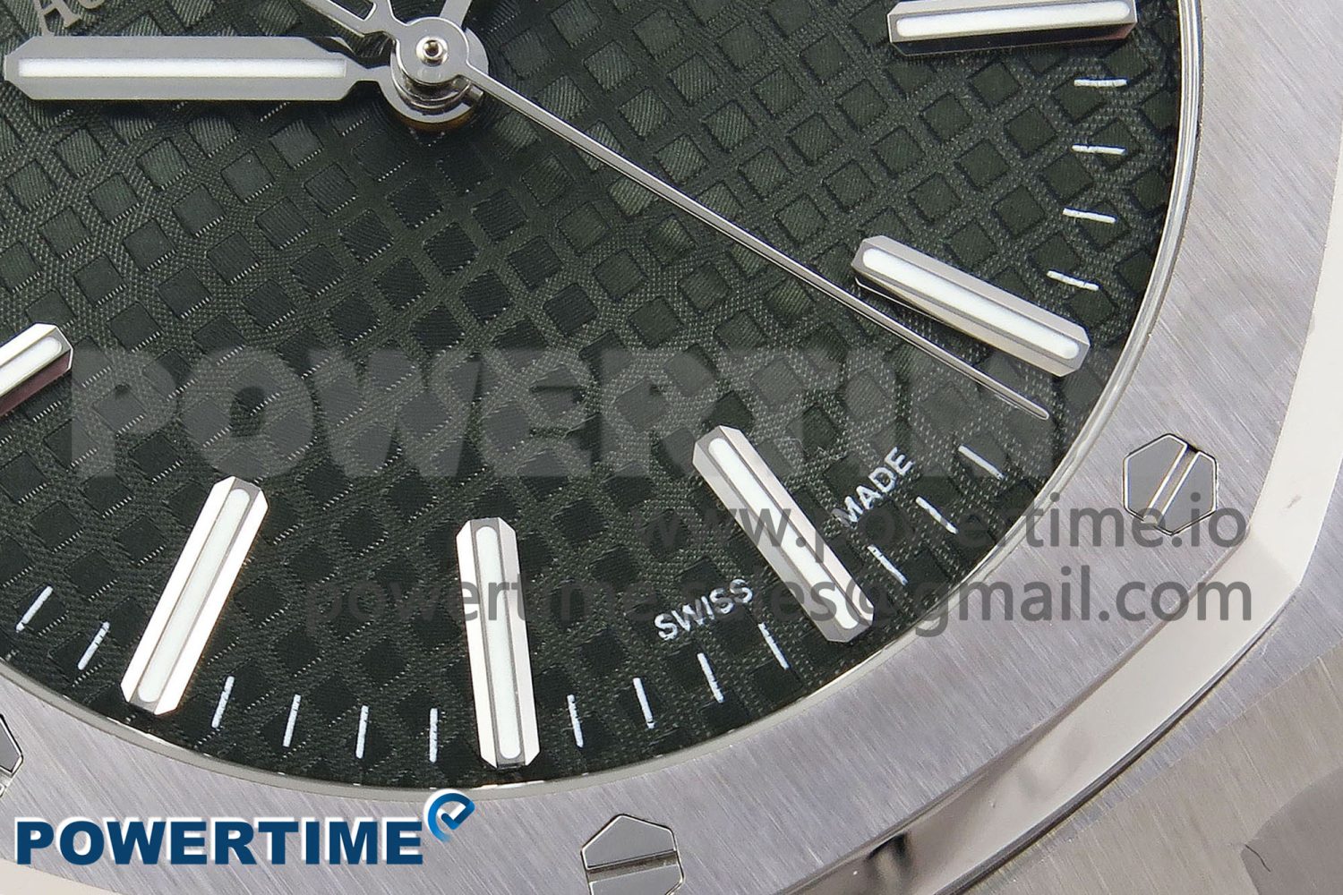 Royal Oak 41mm 15500 SS APSF 1:1 Best Edition Green Textured Dial on SS Bracelet SA4302 Super Clone - Image 5