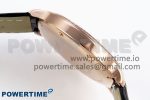 Ronde Louis Cartier 36mm RG DRF 1:1 Best Edition Sandblasted Beige Dial Diamonds Bezel on Black Leather Strap Ronda Quartz - Image 7