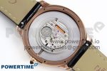 Ronde De Cartier 36mm RG DRF 1:1 Best Edition Sandblasted Silver-Plated White Dial on Black Leather Strap Ronda Quartz - Image 11
