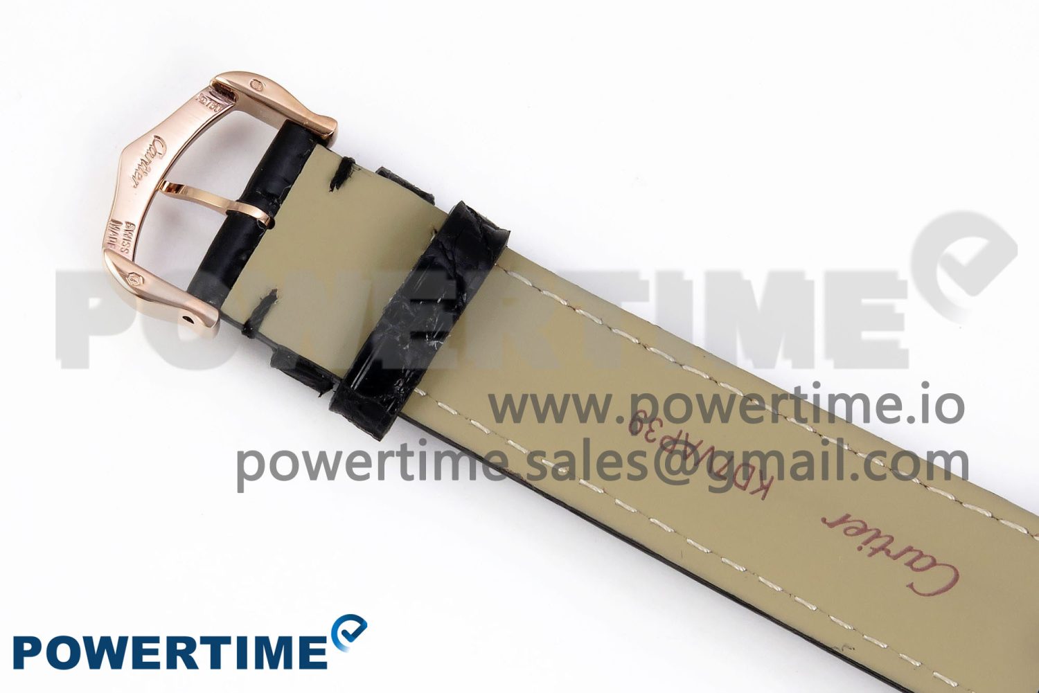 Ronde De Cartier 36mm RG DRF 1:1 Best Edition Sandblasted Silver-Plated White Dial on Black Leather Strap Ronda Quartz - Image 14