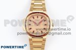 Nautilus 7118 Ladies RG Orange Diamonds PPF 1:1 Best Edition RG Dial on RG Bracelet 324CS