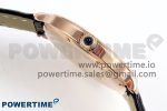Ronde De Cartier 36mm RG DRF 1:1 Best Edition Sandblasted Silver-Plated White Dial on Black Leather Strap Ronda Quartz - Image 6