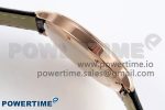 Ronde De Cartier 36mm RG DRF 1:1 Best Edition Sandblasted Silver-Plated White Dial on Black Leather Strap Ronda Quartz - Image 7