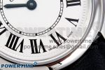 Ronde De Cartier 29mm DRF 1:1 Best Edition Sandblasted Silver-Plated White Dial on Black Leather Strap Ronda Quartz - Image 5