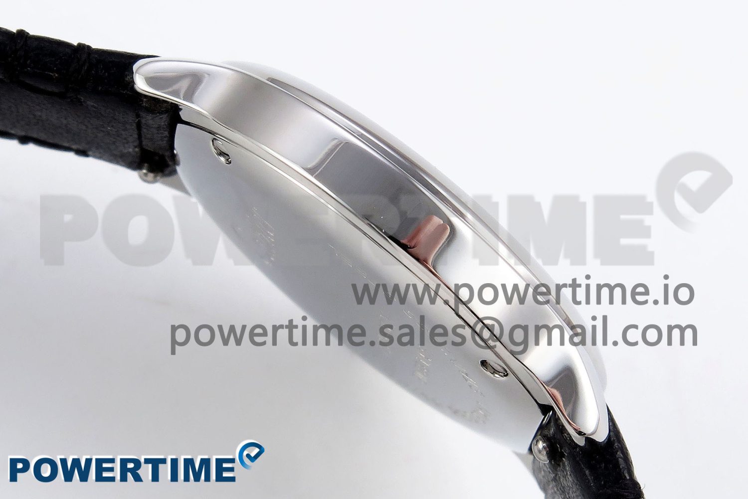 Ronde De Cartier 29mm DRF 1:1 Best Edition Sandblasted Silver-Plated White Dial on Black Leather Strap Ronda Quartz - Image 7