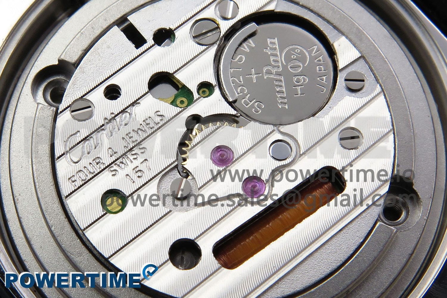 Ronde De Cartier 29mm DRF 1:1 Best Edition Sandblasted Silver-Plated White Dial on Black Leather Strap Ronda Quartz - Image 10