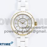J13 38mm YG White Ceramic BVF 1:1 Best Edition White Dial on Bracelet A12.1