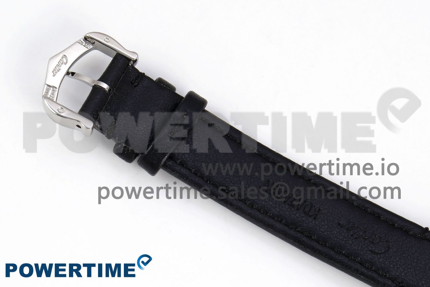 Ronde De Cartier 29mm DRF 1:1 Best Edition Sandblasted Silver-Plated White Dial on Black Leather Strap Ronda Quartz - Image 14