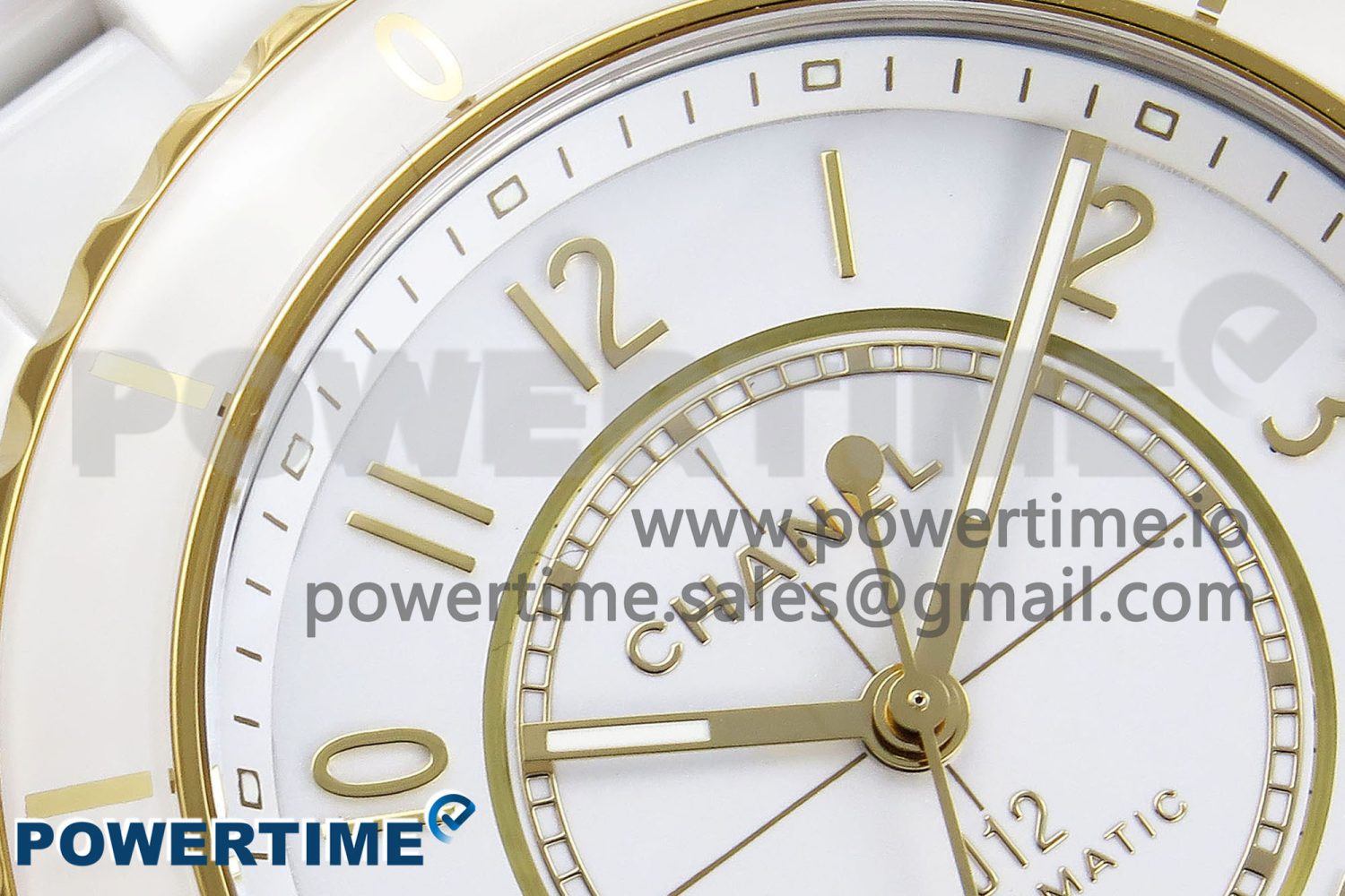 J13 38mm YG White Ceramic BVF 1:1 Best Edition White Dial on Bracelet A12.1 - Image 4