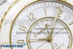 J13 38mm YG White Ceramic BVF 1:1 Best Edition White Dial on Bracelet A12.1 - Image 4