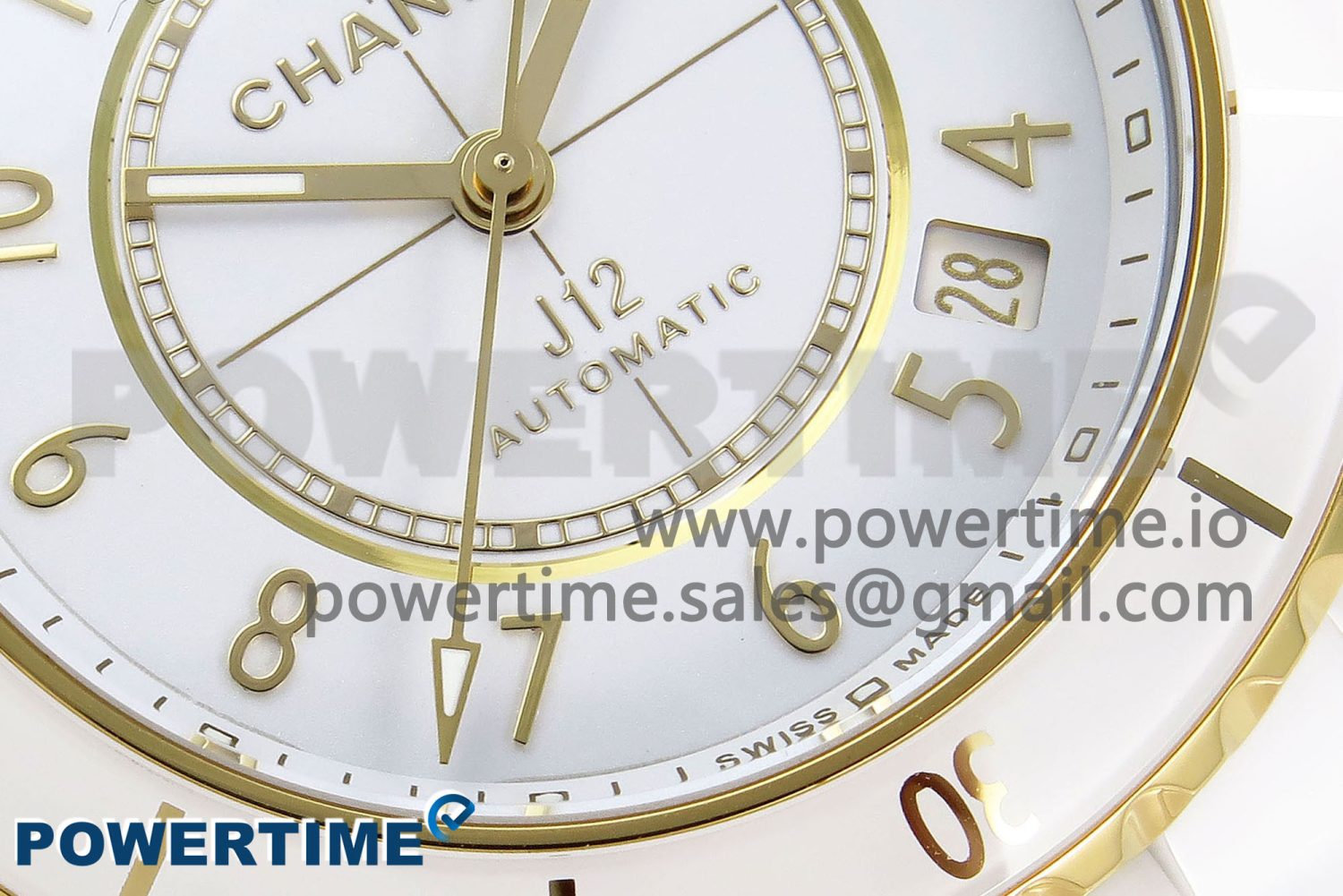 J13 38mm YG White Ceramic BVF 1:1 Best Edition White Dial on Bracelet A12.1 - Image 5