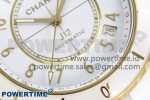 J13 38mm YG White Ceramic BVF 1:1 Best Edition White Dial on Bracelet A12.1 - Image 5