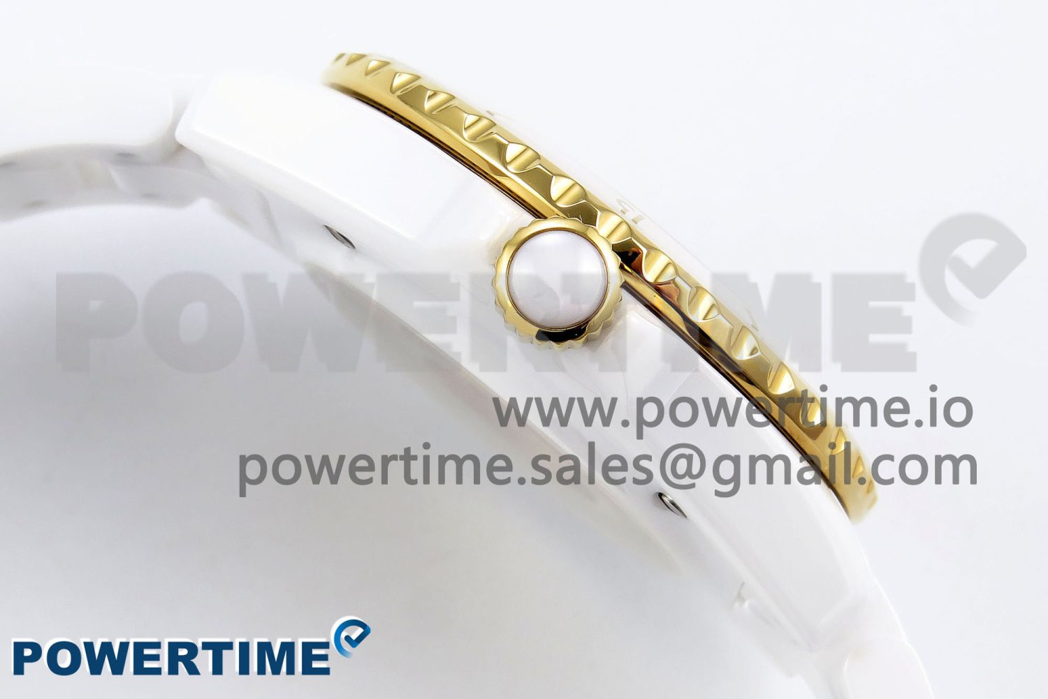 J13 38mm YG White Ceramic BVF 1:1 Best Edition White Dial on Bracelet A12.1 - Image 6