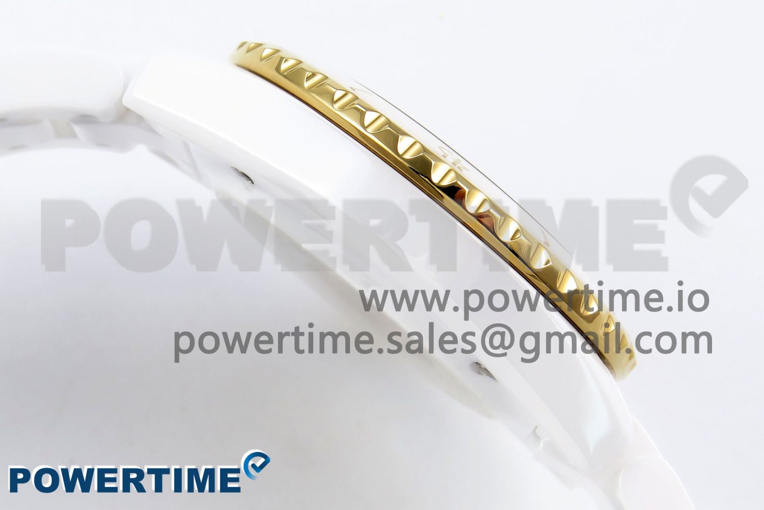 J13 38mm YG White Ceramic BVF 1:1 Best Edition White Dial on Bracelet A12.1 - Image 7