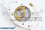 J13 38mm YG White Ceramic BVF 1:1 Best Edition White Dial on Bracelet A12.1 - Image 9