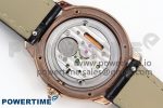 Ronde Louis Cartier 29mm RG DRF 1:1 Best Edition Sandblasted Beige Dial Diamonds Bezel on Black Leather Strap Ronda Quartz - Image 9