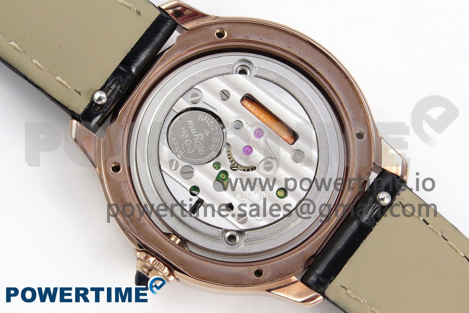 Ronde De Cartier 29mm RG DRF 1:1 Best Edition Sandblasted Silver-Plated White Dial on Black Leather Strap Ronda Quartz - Image 11