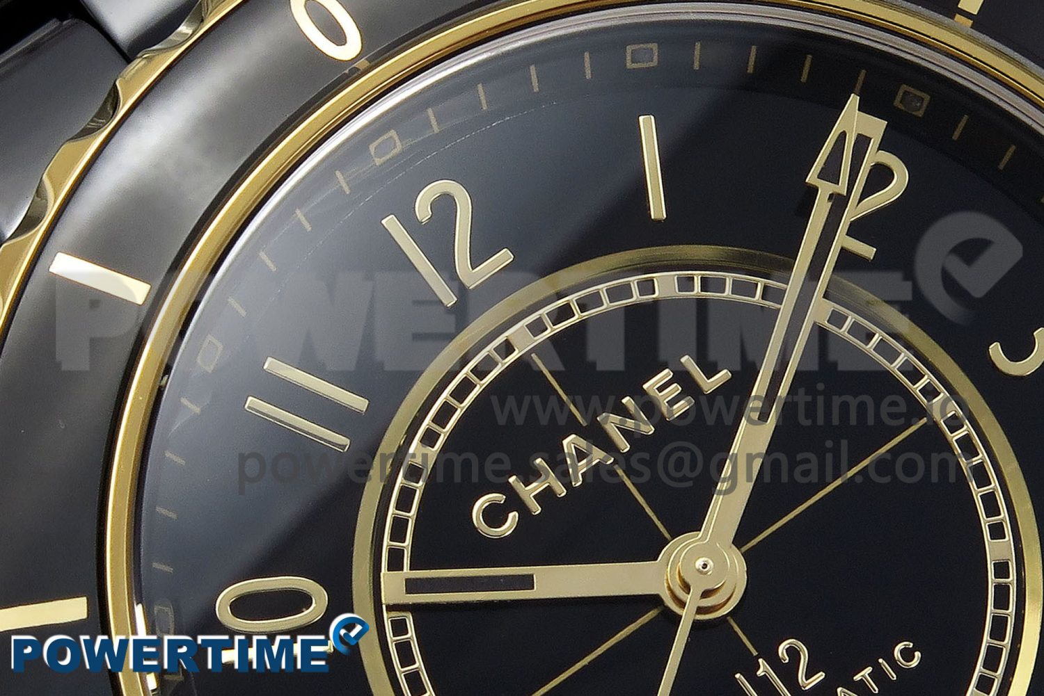 J13 38mm YG Black Ceramic BVF 1:1 Best Edition Black Dial on Bracelet A12.1 - Image 4
