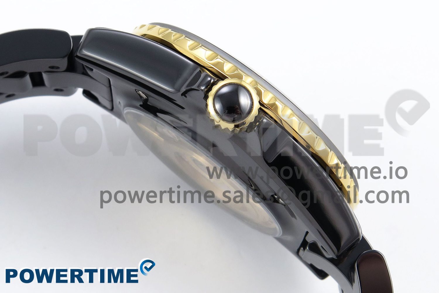 J13 38mm YG Black Ceramic BVF 1:1 Best Edition Black Dial on Bracelet A12.1 - Image 6