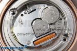 Ronde Louis Cartier 36mm RG DRF 1:1 Best Edition Sandblasted Beige Dial on Purple Leather Strap Ronda Quartz - Image 10