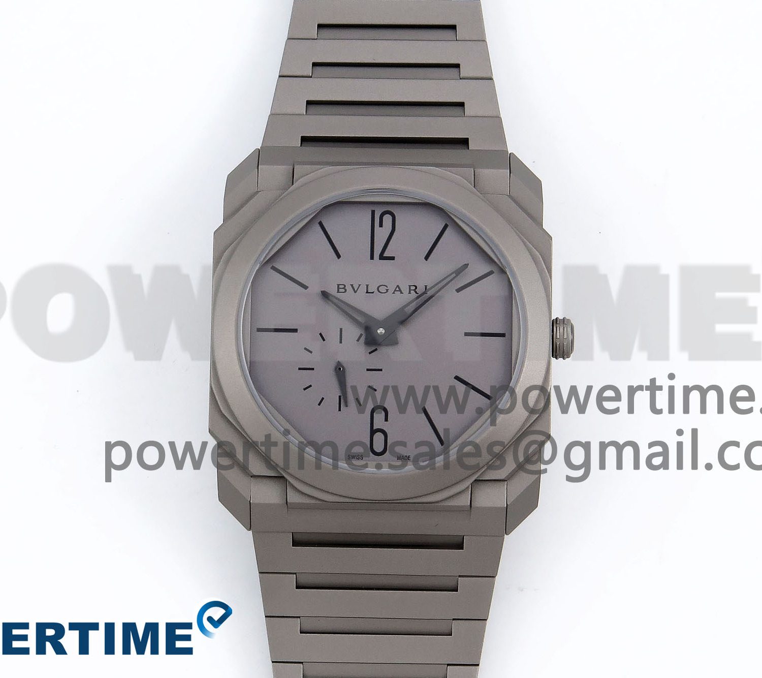 Octo Finissimo Titanuim BVF 1:1 Best Edition Gray Dial on Bracelet Asian Micro Rotor Movement