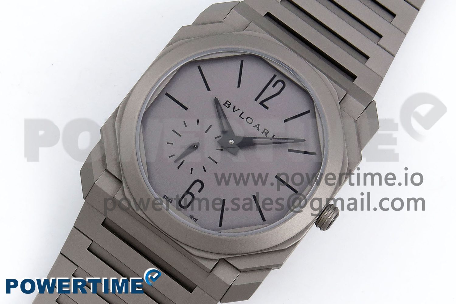 Octo Finissimo Titanuim BVF 1:1 Best Edition Gray Dial on Bracelet Asian Micro Rotor Movement - Image 2