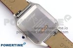 Santos Dumont 27.5mm SS/RG AF 1:1 Best Edition Silver Dial on Red Croco Strap A157 - Image 8