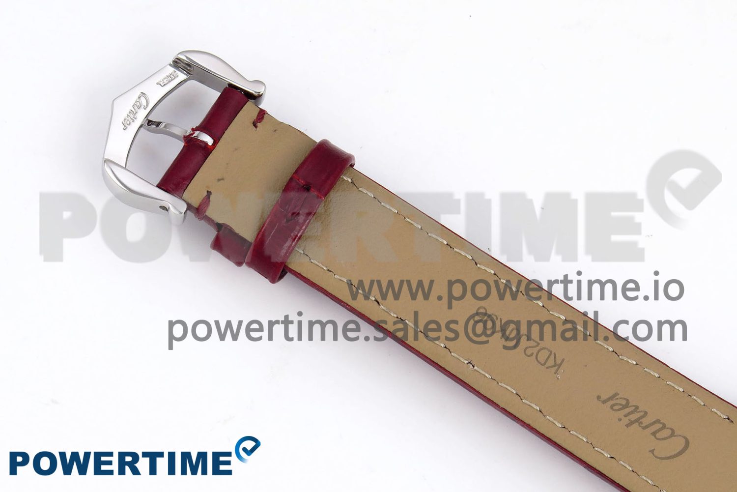 Santos Dumont 27.5mm SS/RG AF 1:1 Best Edition Silver Dial on Red Croco Strap A157 - Image 10