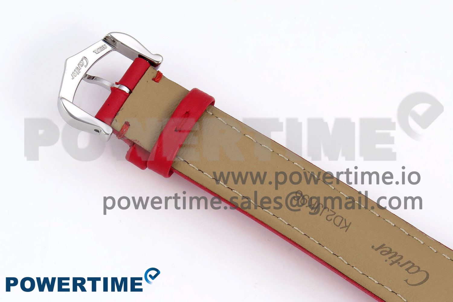 Santos Dumont 27.5mm SS AF 1:1 Best Edition Silver Dial on Red Leather Strap A157 - Image 9