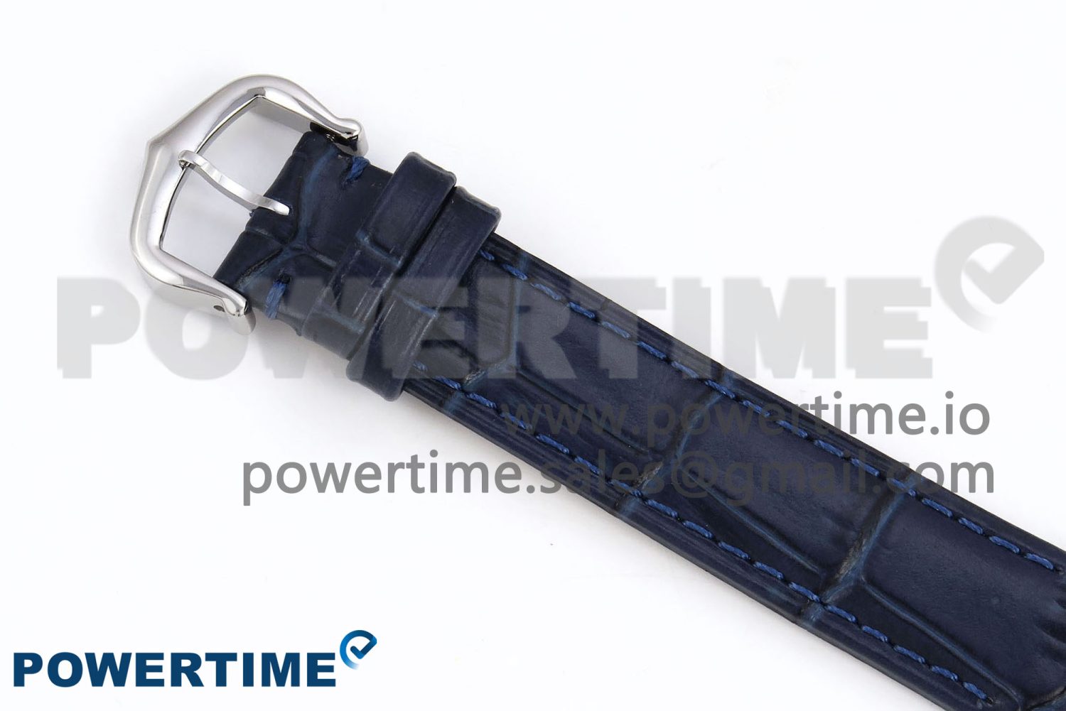 Santos Dumont 27.5mm SS/RG AF 1:1 Best Edition Silver Dial on Blue Croco Strap A157 - Image 8