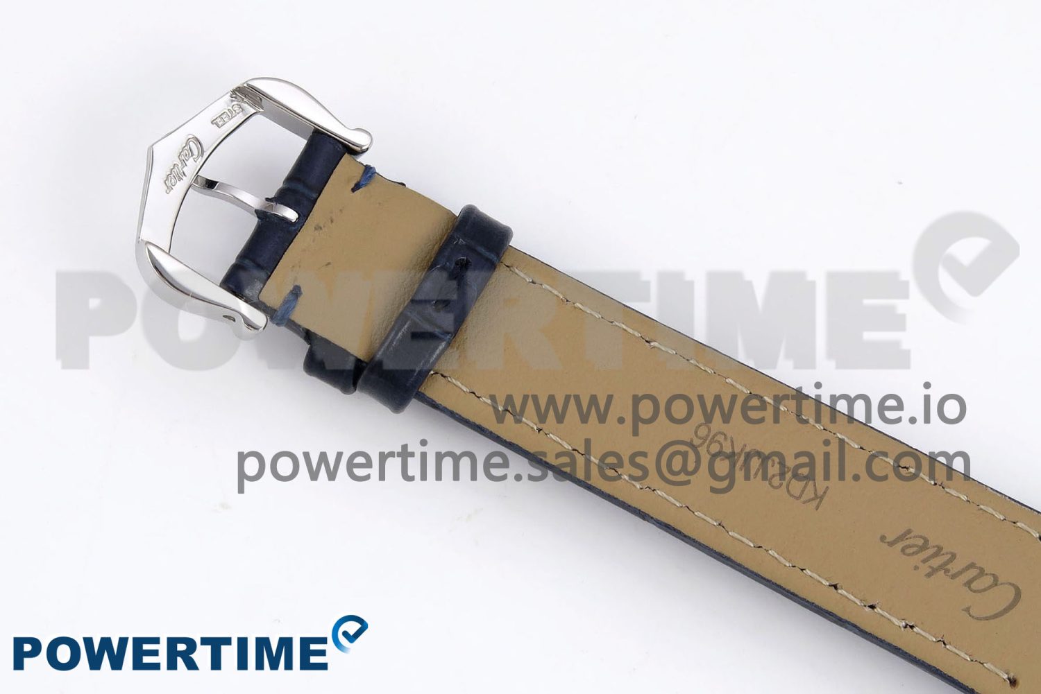 Santos Dumont 27.5mm SS/RG AF 1:1 Best Edition Silver Dial on Blue Croco Strap A157 - Image 9