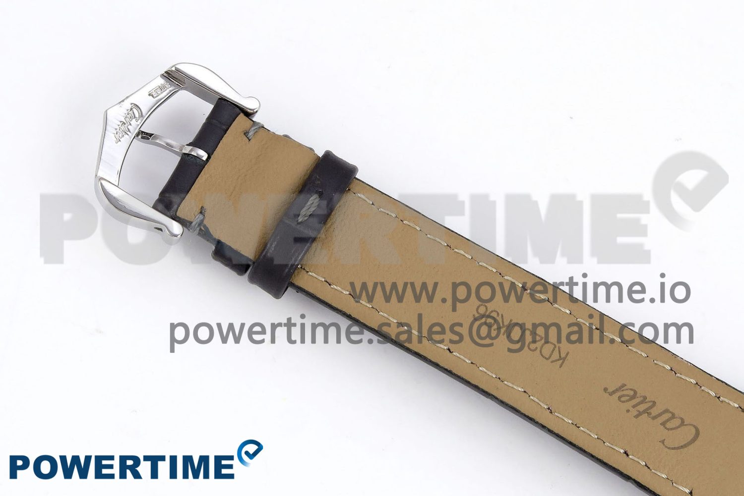 Santos Dumont 27.5mm SS/RG AF 1:1 Best Edition Silver Dial on Gray Croco Strap A157 - Image 9