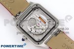 Santos Dumont 27.5mm SS AF 1:1 Best Edition Silver Dial on Red Leather Strap A157 - Image 11