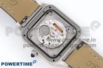 Santos Dumont 27.5mm SS/RG AF 1:1 Best Edition Silver Dial on Gray Croco Strap A157 - Image 14