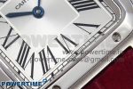 Santos Dumont 27.5mm SS AF 1:1 Best Edition Silver Dial on Red Croco Strap A157 - Image 5