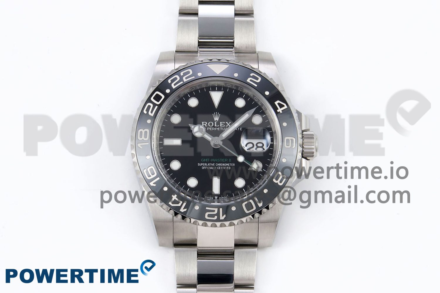GMT-Master II 126710 GRNR Black/Gray Ceramic 904L Steel Clean 1:1 Best Edition on Oyster Strap DD3285 - Image 1