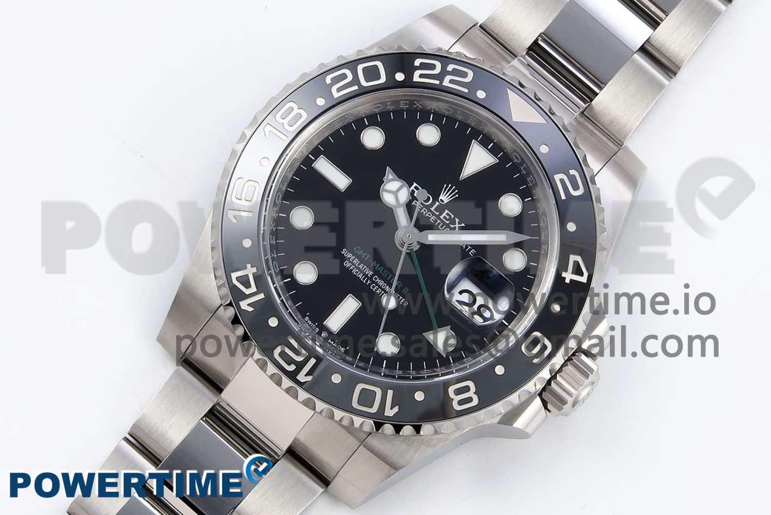 GMT-Master II 126710 GRNR Black/Gray Ceramic 904L Steel Clean 1:1 Best Edition on Oyster Strap DD3285 - Image 2
