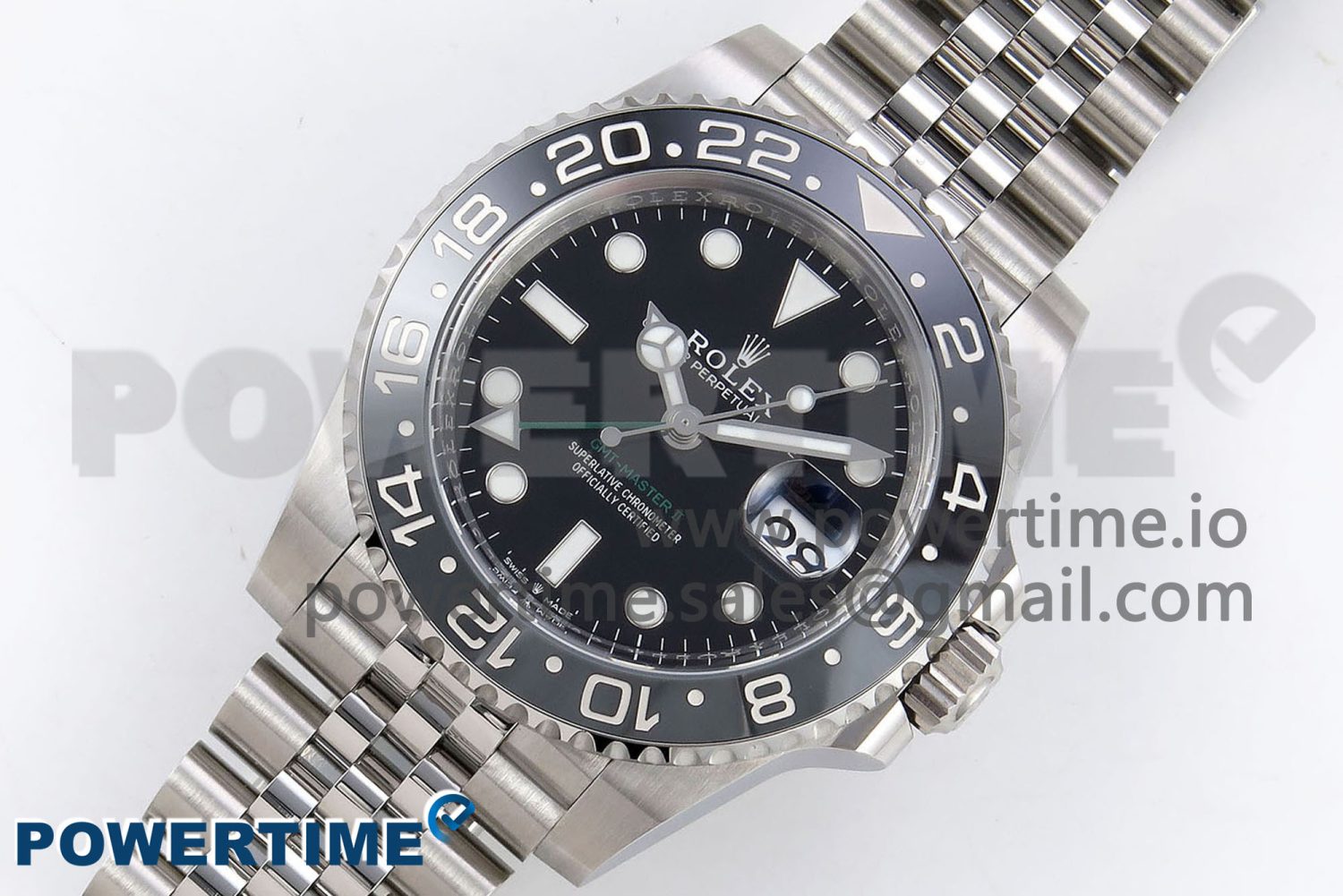 GMT-Master II 126710 GRNR Black/Gray Ceramic 904L Steel Clean 1:1 Best Edition on Jubilee Strap DD3285 - Image 2