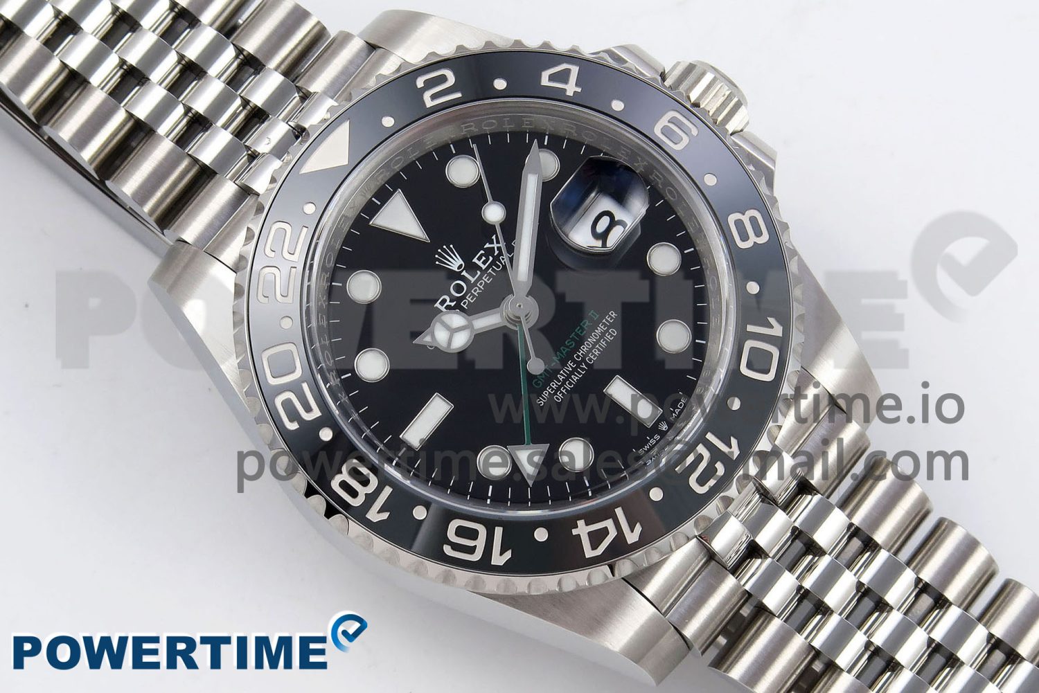 GMT-Master II 126710 GRNR Black/Gray Ceramic 904L Steel Clean 1:1 Best Edition on Jubilee Strap DD3285 - Image 3