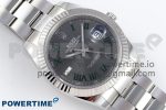 DateJust 41 126334 C+F 1:1 Best Edition 904L Steel Gray Dial Green Roman on SS Oyster Bracelet VR3235 - Image 3