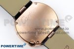 Ballon Blanc De Cartier 30mm RG DRF 1:1 Best Edition Silvered Texture Dial on Black Leather Strap Ronda Quartz - Image 9