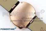 Ballon Blanc De Cartier 30mm RG DRF 1:1 Best Edition Silvered Texture Dial Diamonds Bezel on Black Leather Strap Ronda Quartz - Image 8