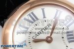 Ballon Blanc De Cartier 30mm RG DRF 1:1 Best Edition Silvered Texture Dial on Black Leather Strap Ronda Quartz - Image 4