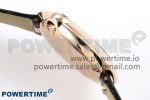 Ballon Blanc De Cartier 30mm RG DRF 1:1 Best Edition Silvered Texture Dial on Black Leather Strap Ronda Quartz - Image 6