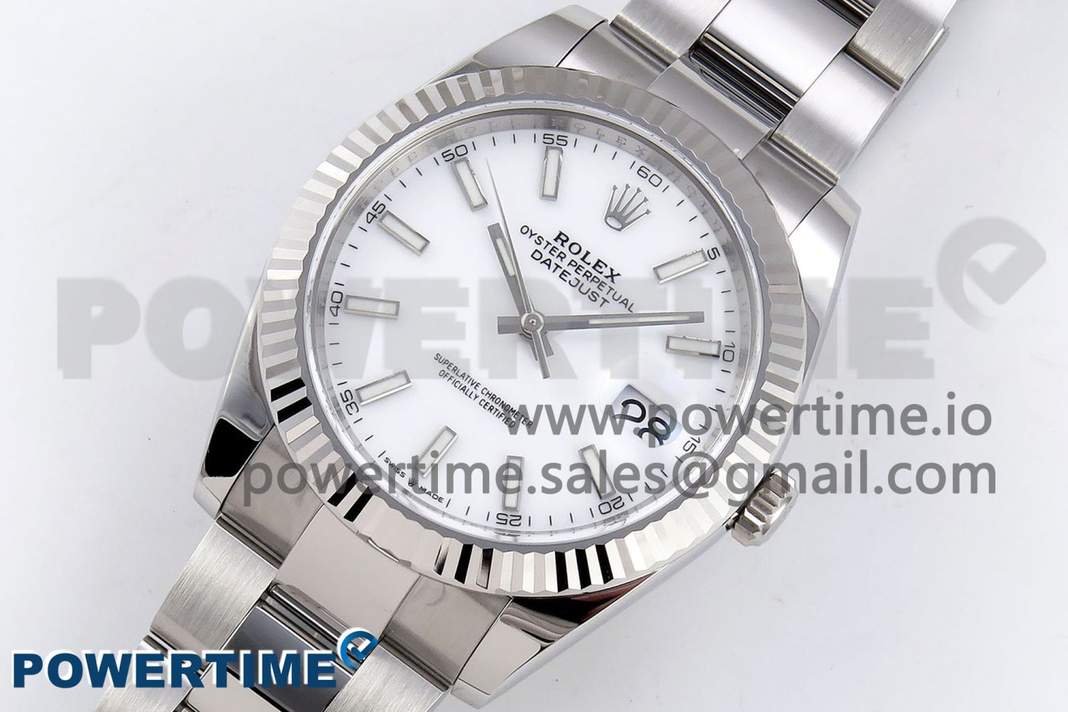 DateJust 41 126334 C+F 1:1 Best Edition 904L Steel White Dial on SS Oyster Bracelet VR3235 - Image 2
