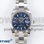 DateJust 41 126334 C+F 1:1 Best Edition 904L Steel Blue Dial on SS Oyster Bracelet VR3235